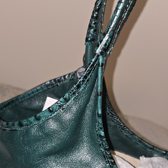 BRAHMIN IONA LEATHER TOTE in GREEN JUPITER. NWT EXCLUSIVE - Picture 9 of 15